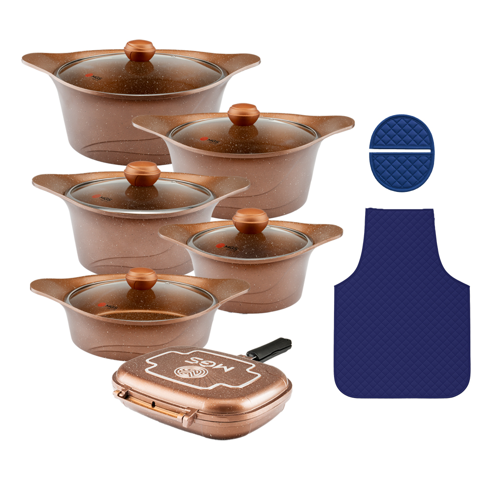 سرویس قابلمه طرح کره ای C مدل 16 پارچه