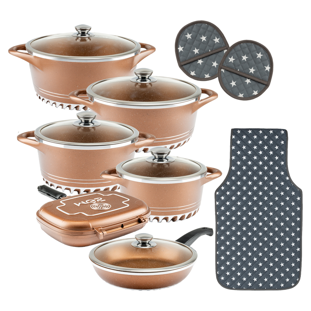 سرویس قابلمه 20 پارچه گرانیت طرح ایتالیا C