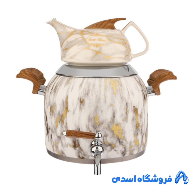 کتری و قوری کروپ ست مدل ماربل کد 915