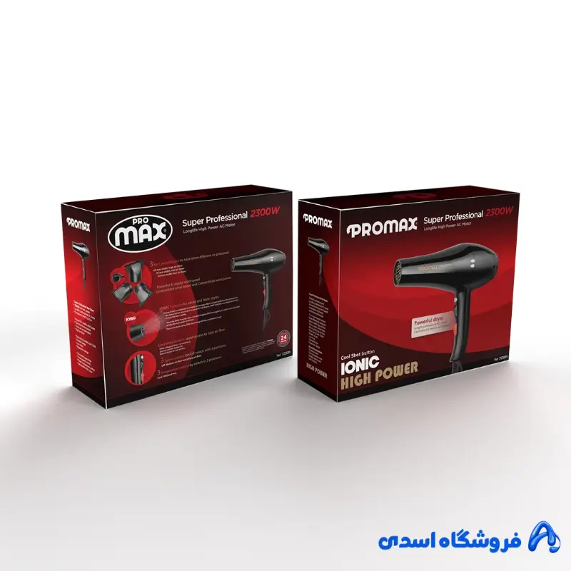 سشوار ۲۳۰۰ وات دارای دکمه باد سرد مدل 7230R