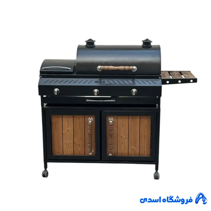 باربیکیو کابینت دار 100 سانتی با پلوپز